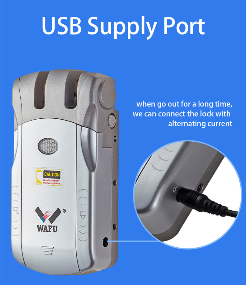 Lock USB emergency-power port