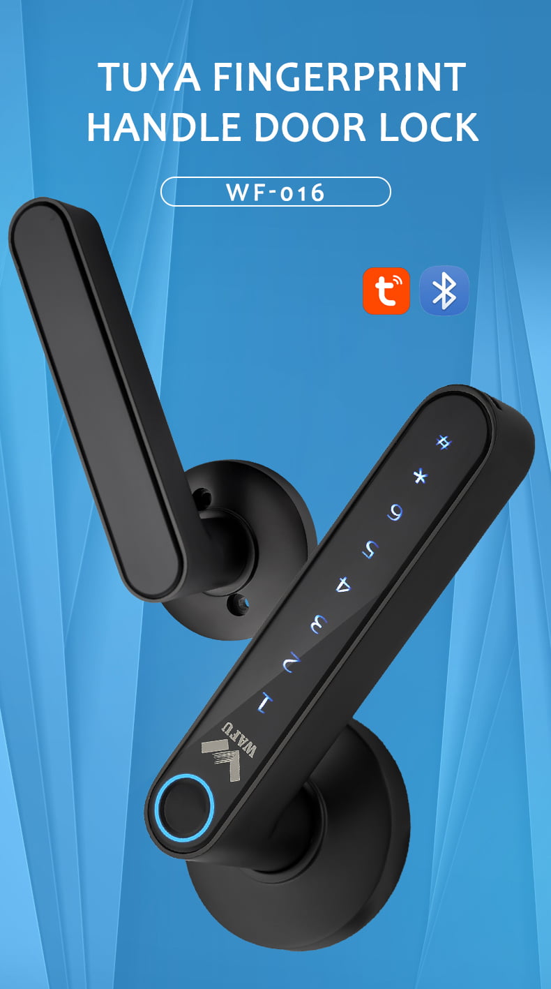 WF-016 fingerprint handle lock front view