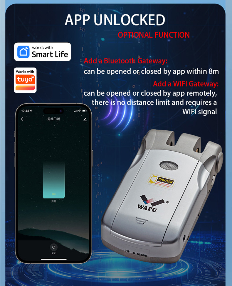 WF-019 App remote unlock
