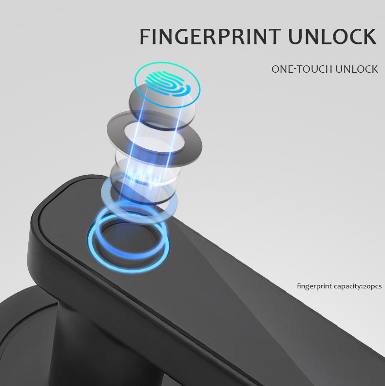 WF-F3 one-touch fingerprint unlock 20 fingerprints