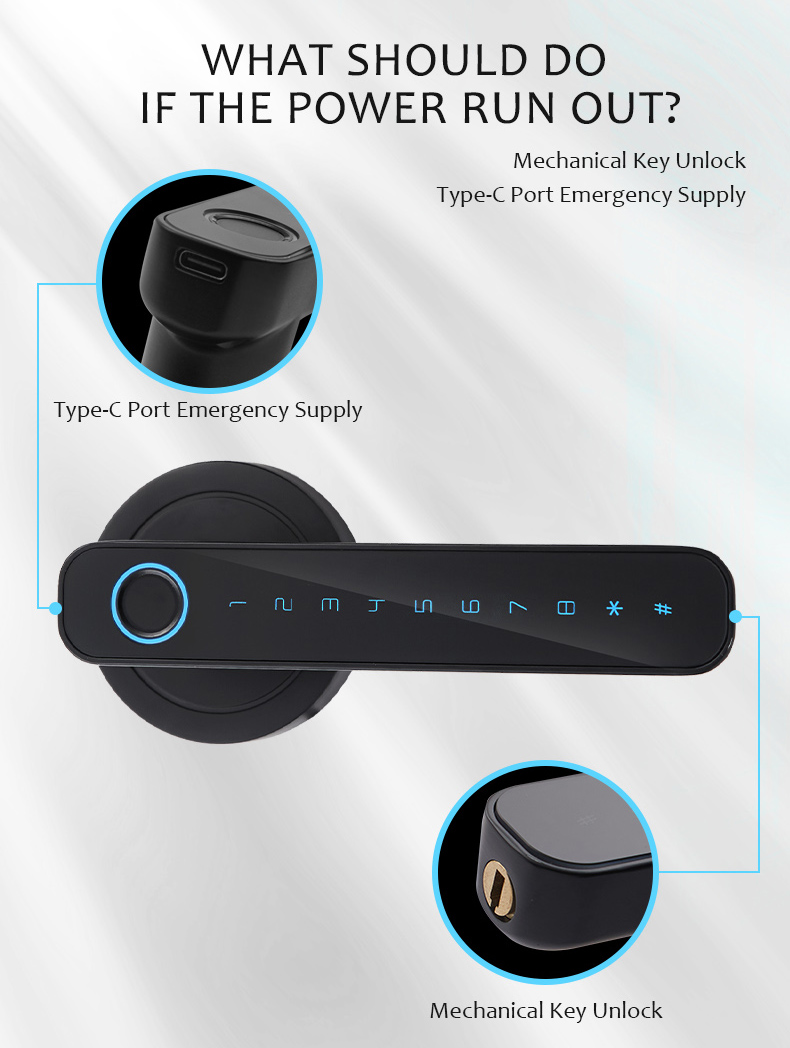 WF-F4 mechanical key + Type-C emergency power