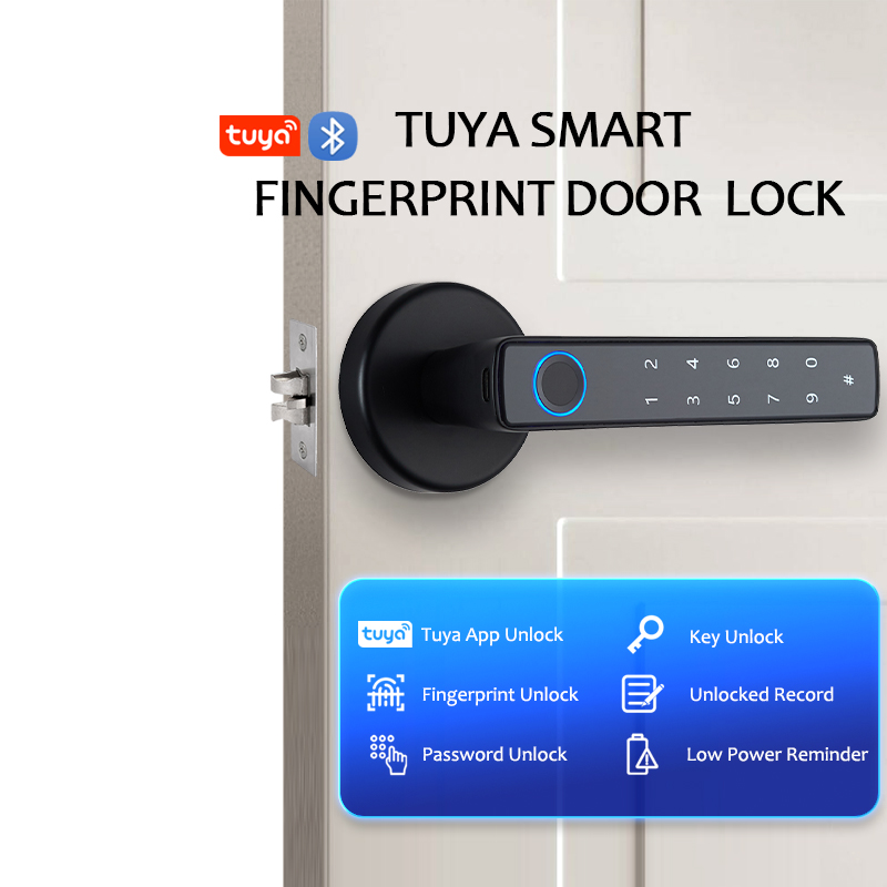 WF-F8 Tuya fingerprint lock five-in-one features