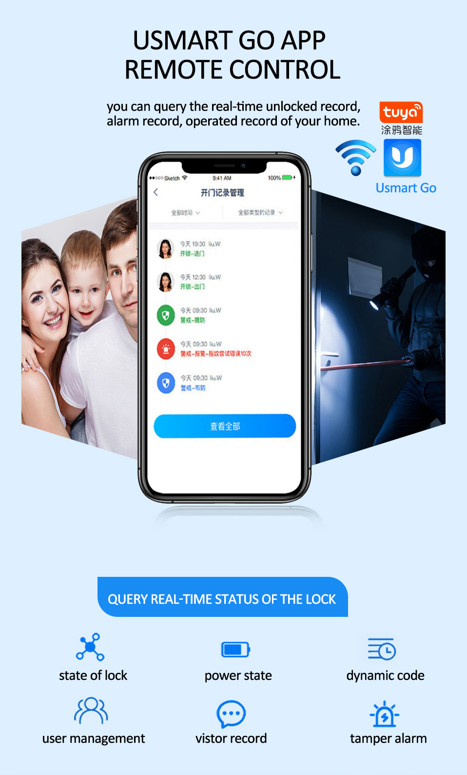 WF-MY4 App real-time records & remote control