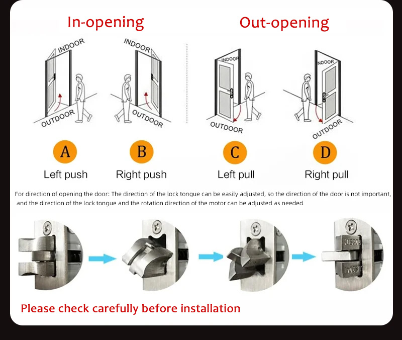 WF-MY6 left/right inward/outward opening direction adjustable diagram