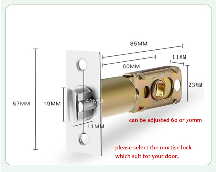 WF-Q7 606/700 deadbolt adjustable
