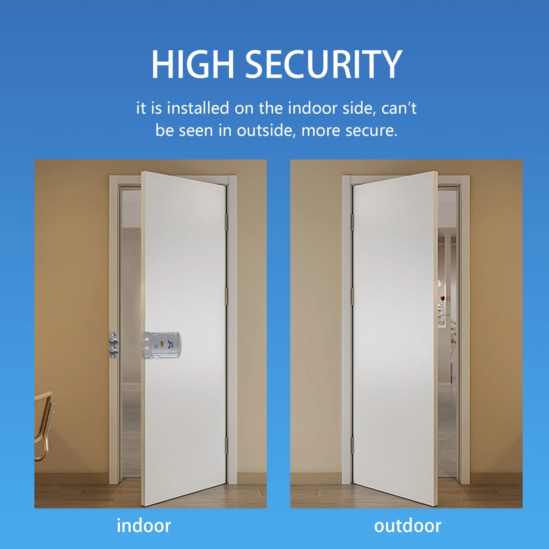 WAFU WF-010 Hidden Anti-Theft Lock — hidden anti-theft lock, home lock | product photo 2