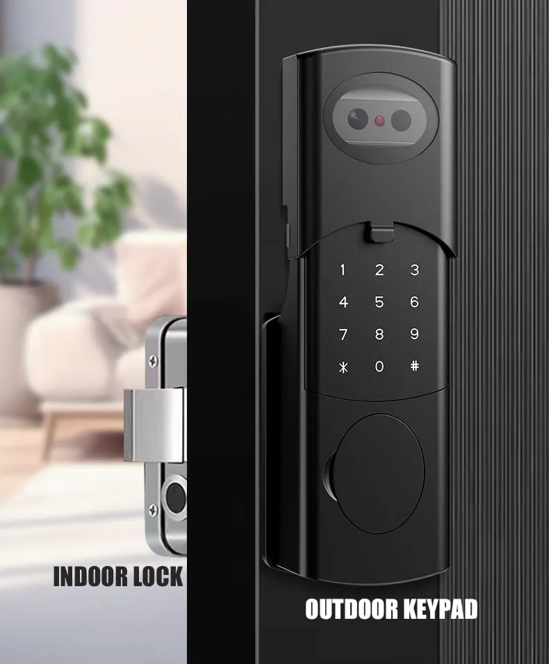 WAFU WF-014 3D Face Peephole Full-Auto Smart Lock — 3D face recognition lock, smart peephole lock | detail image 10