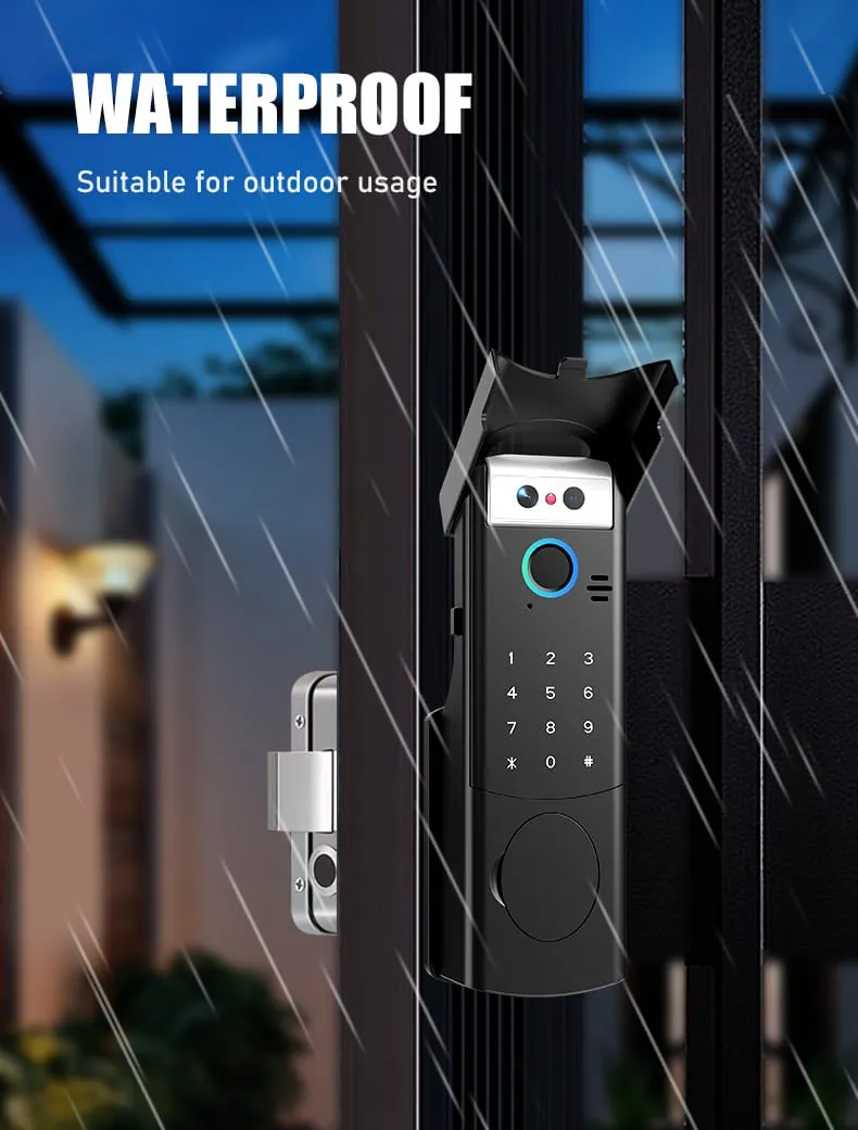 WAFU WF-014 3D Face Peephole Full-Auto Smart Lock — 3D face recognition lock, smart peephole lock | detail image 3