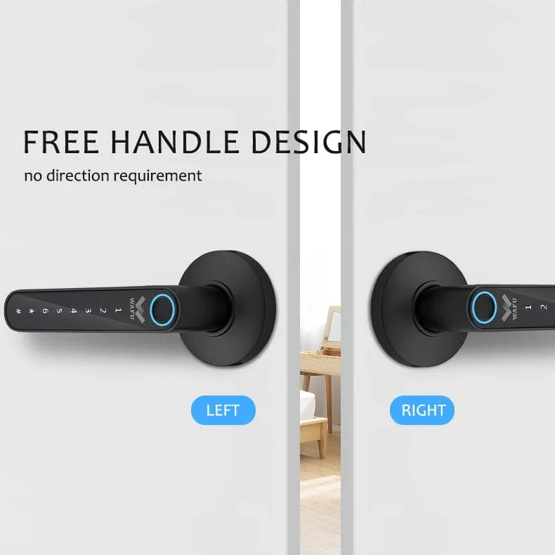WAFU WF-016 Handle Lock — no-wire handle lock, fingerprint lock | detail image 9
