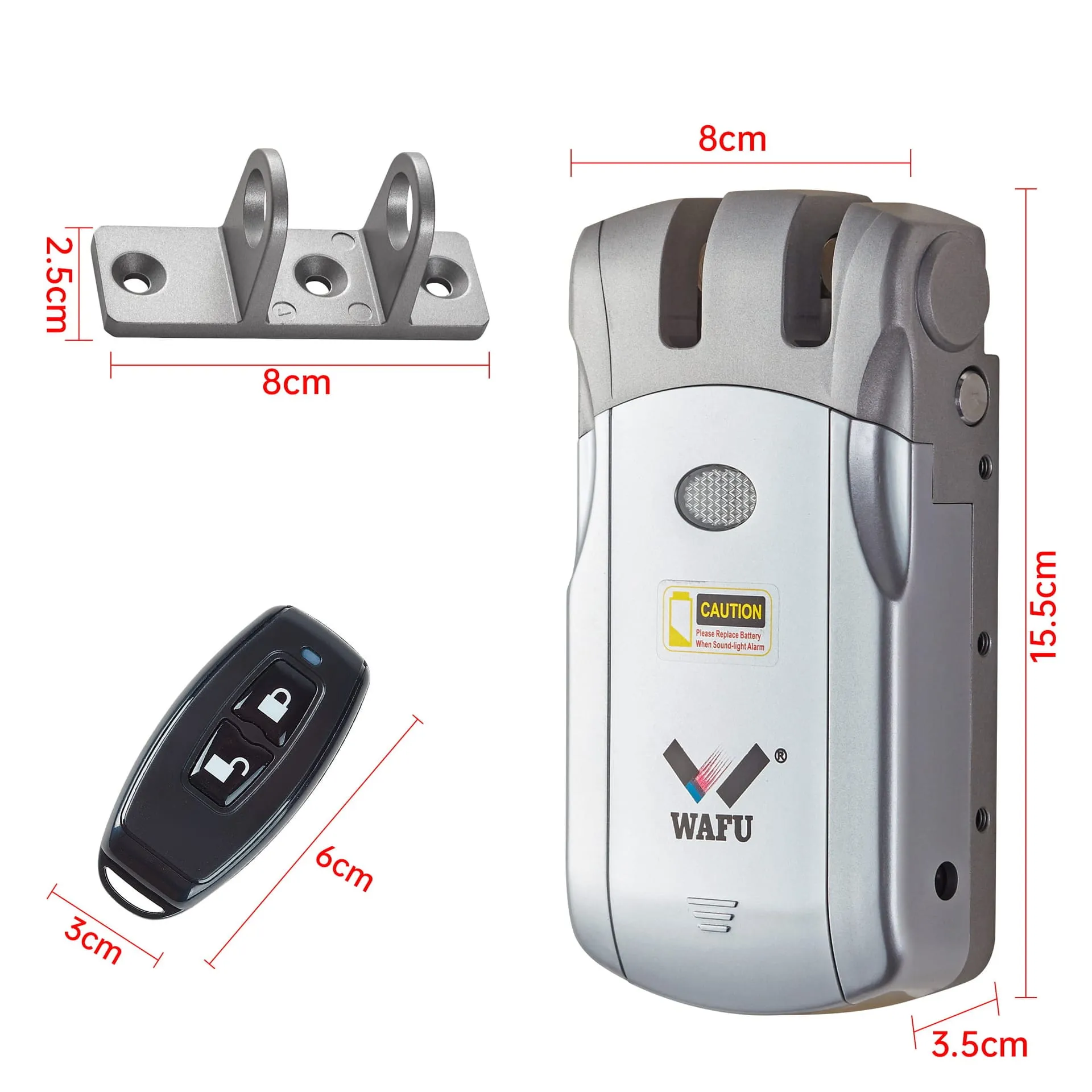 WAFU WF-019 Invisible Remote Lock — Invisible Remote Lock, zinc alloy | product photo 5