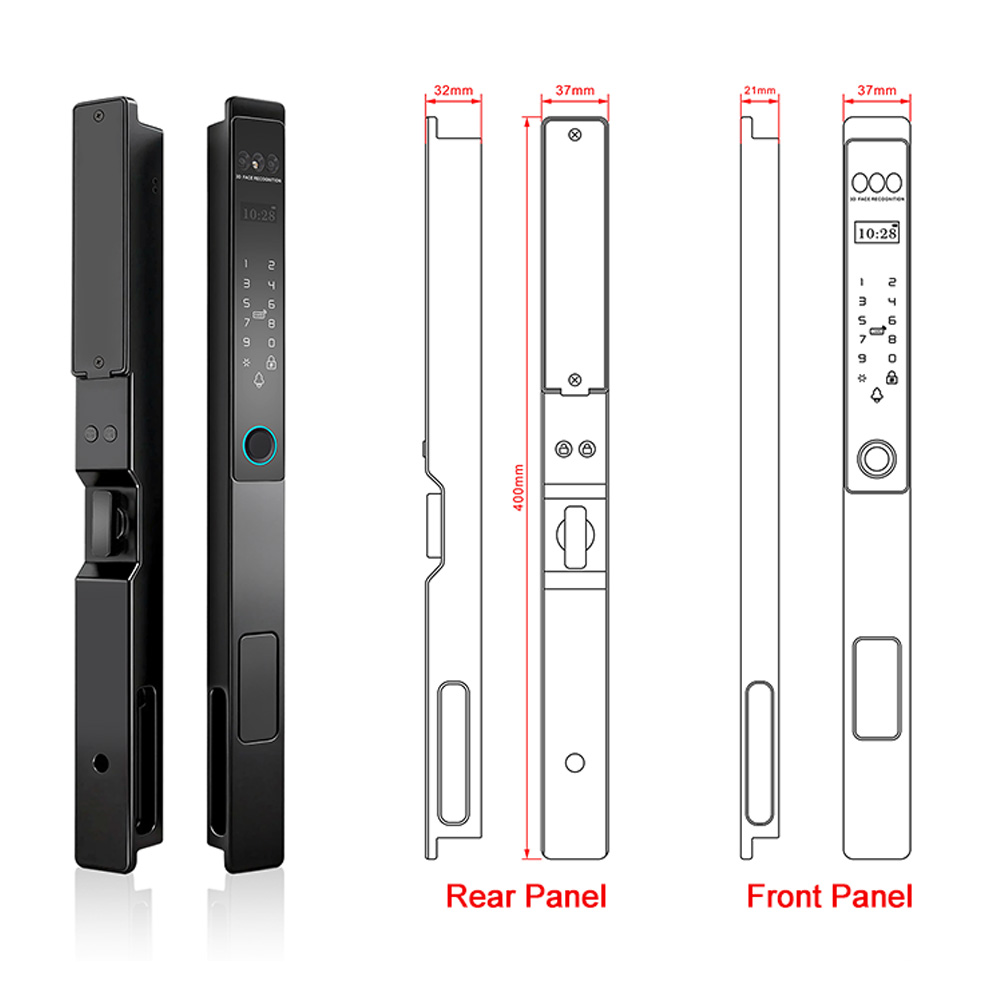 WAFU WF-021 3D Face & Palm Vein Full-Auto Smart Lock — 3D face and palm-vein lock, smart peephole lock | product photo 4