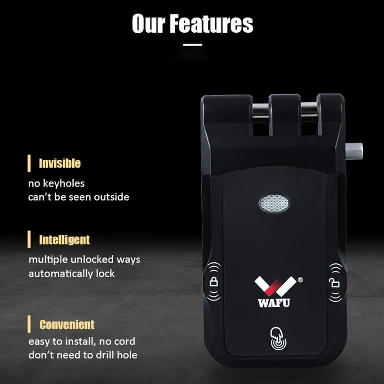 WAFU WF-026 Hidden Anti-Theft Lock — hidden remote lock, Europe hit | product photo 3