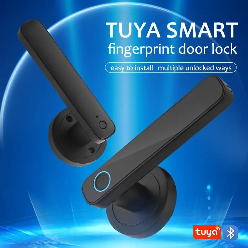 WAFU WF-F3 Fingerprint & Password Handle Lock — WAFU WF-F3, fingerprint password handle lock | product photo 2