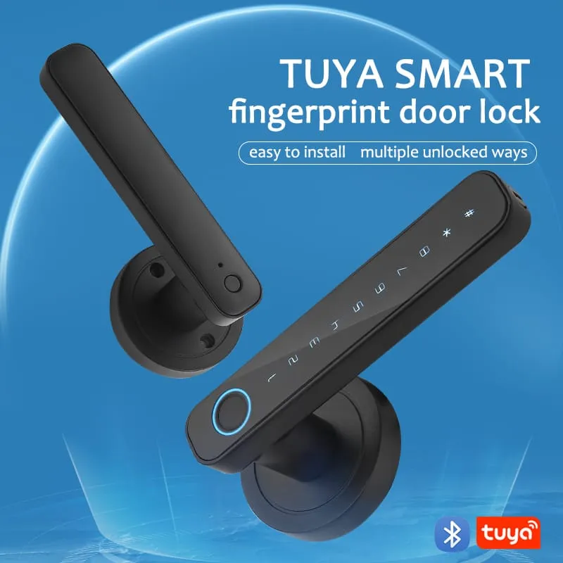 WAFU WF-F4 Fingerprint & Password Handle Lock — fingerprint password handle lock, dynamic password | product photo 3