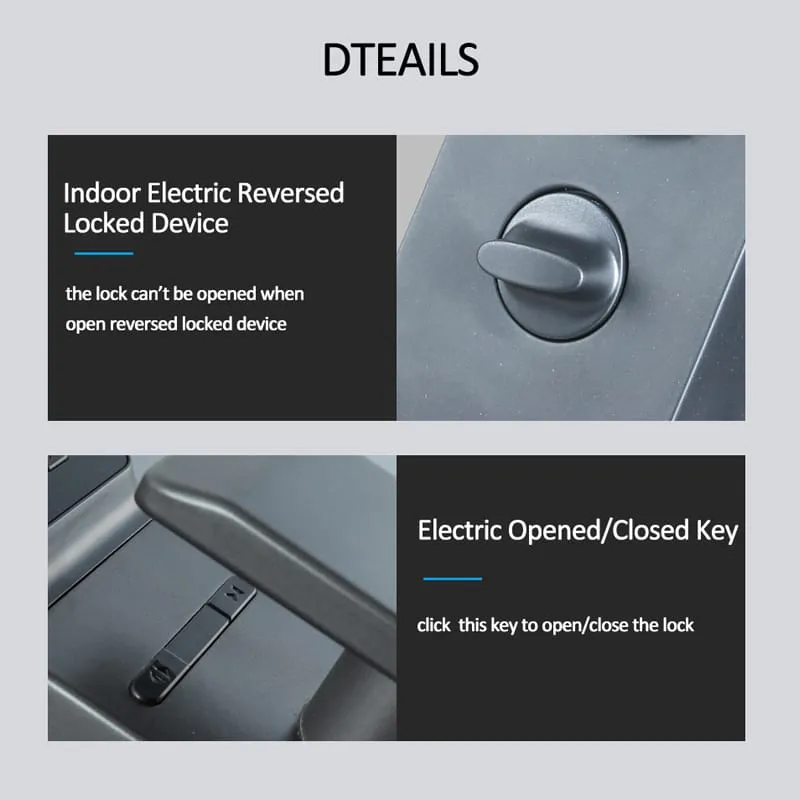 WAFU WF-MY4 3D Visual Peephole Lock — 3D face recognition, visual peephole lock | product photo 3