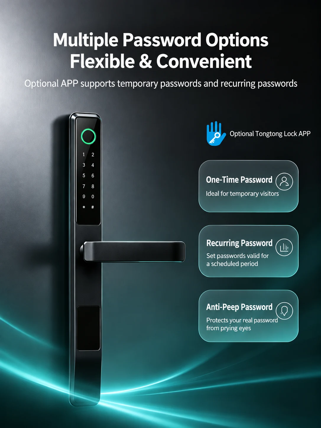 V4 Smart Handle Lock for Thermal-Break Aluminum Doors detail image 7
