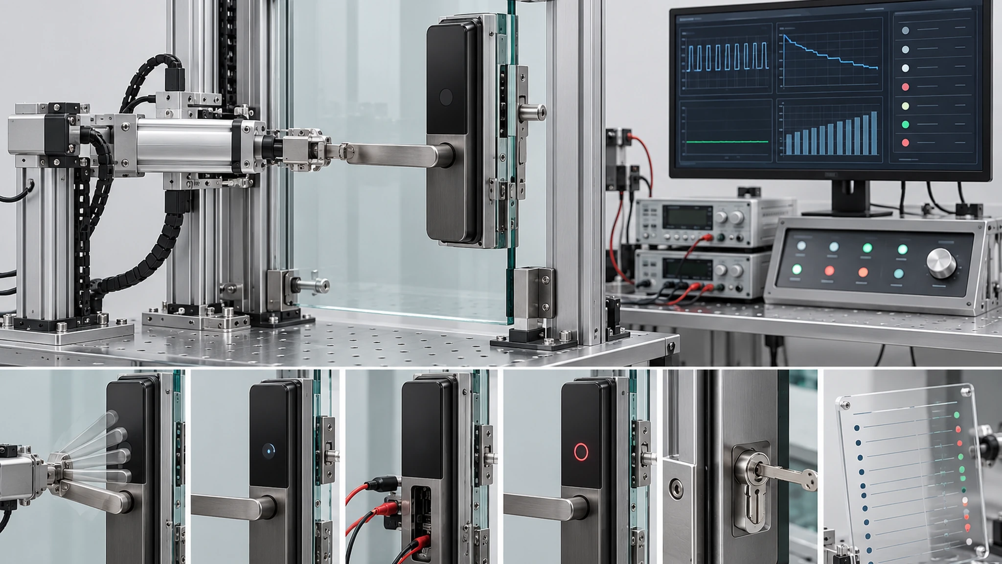 Glass-door smart-lock sample validation panel