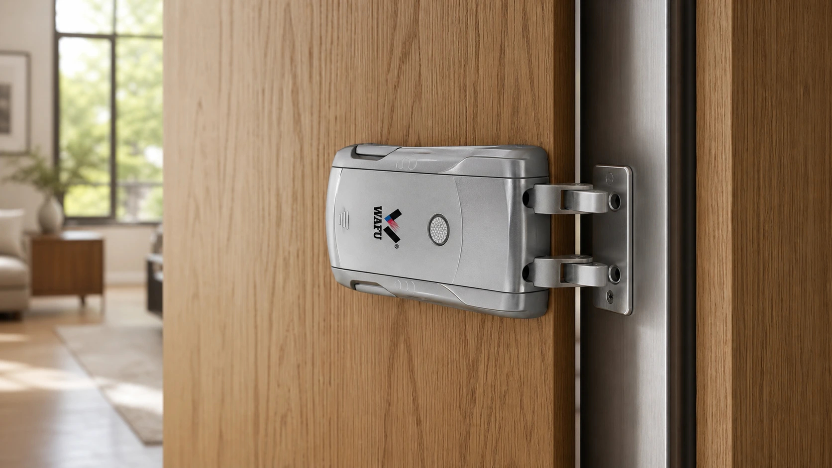 Invisible smart lock retrofit assessment on a project door