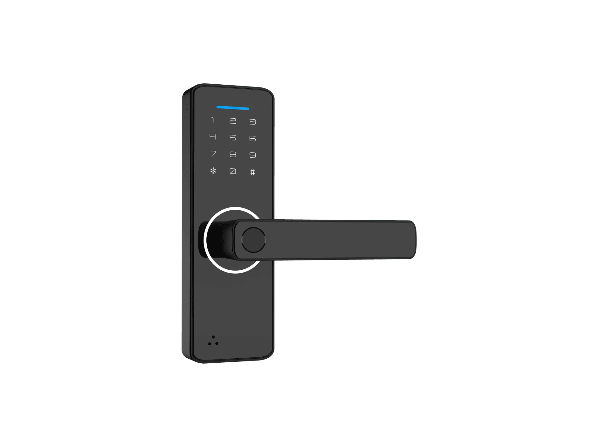 WF-F1 5-in-1 smart handle lock appearance